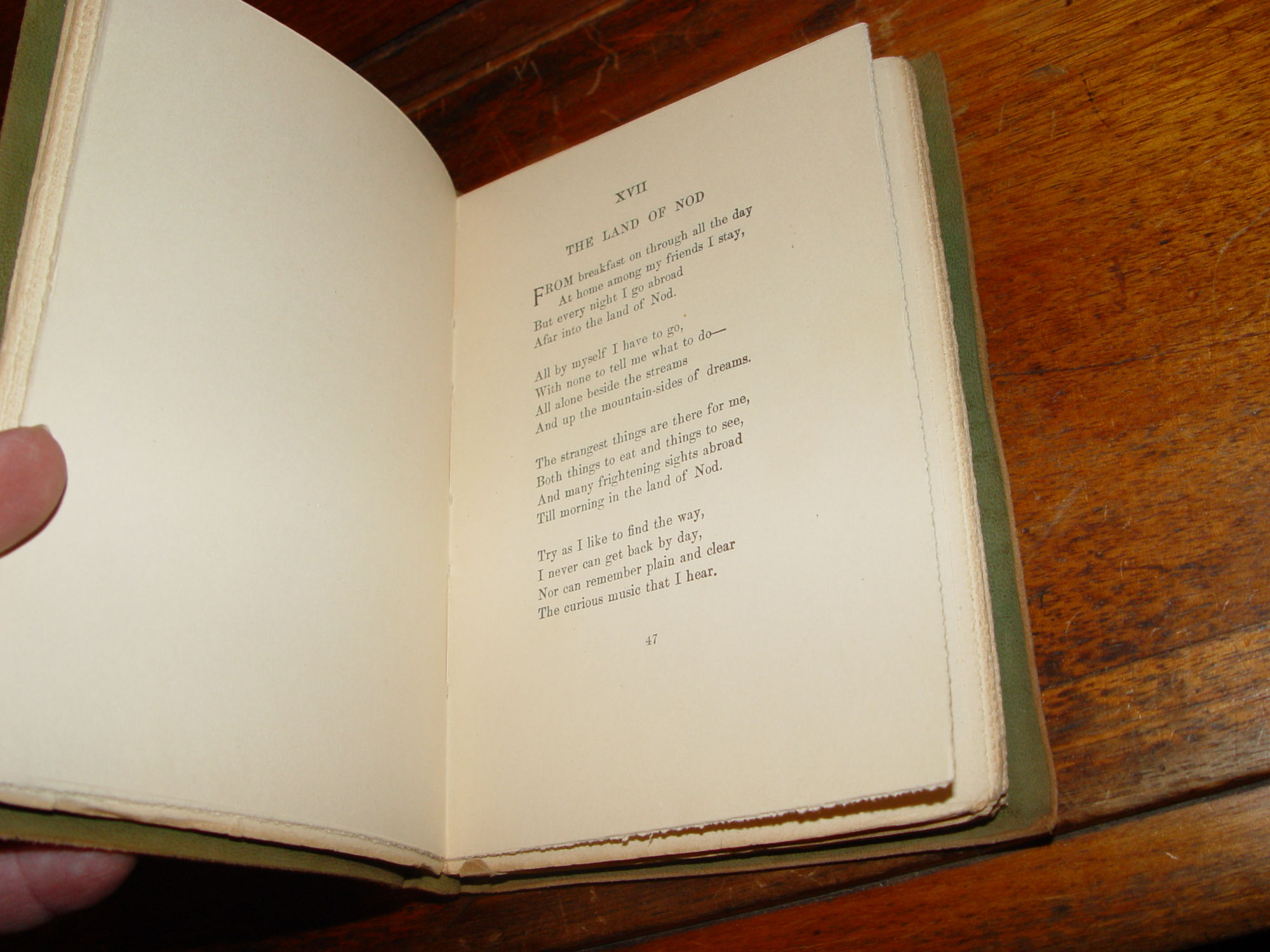 A Child's Garden of Verses; Robert
                                L. Stevenson Soft Leather 1900s