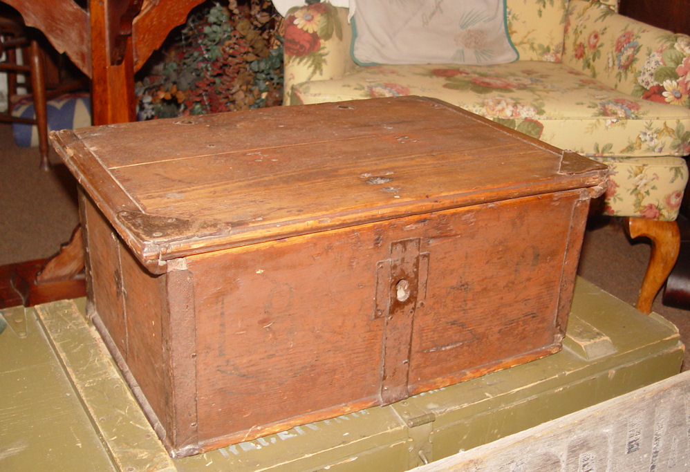 Antique Scandinavian Immigrant's Trunk
                          from Norway