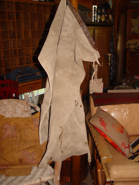 Original Old West Cowhide Leather Cowboy
                          Batwing Chaps