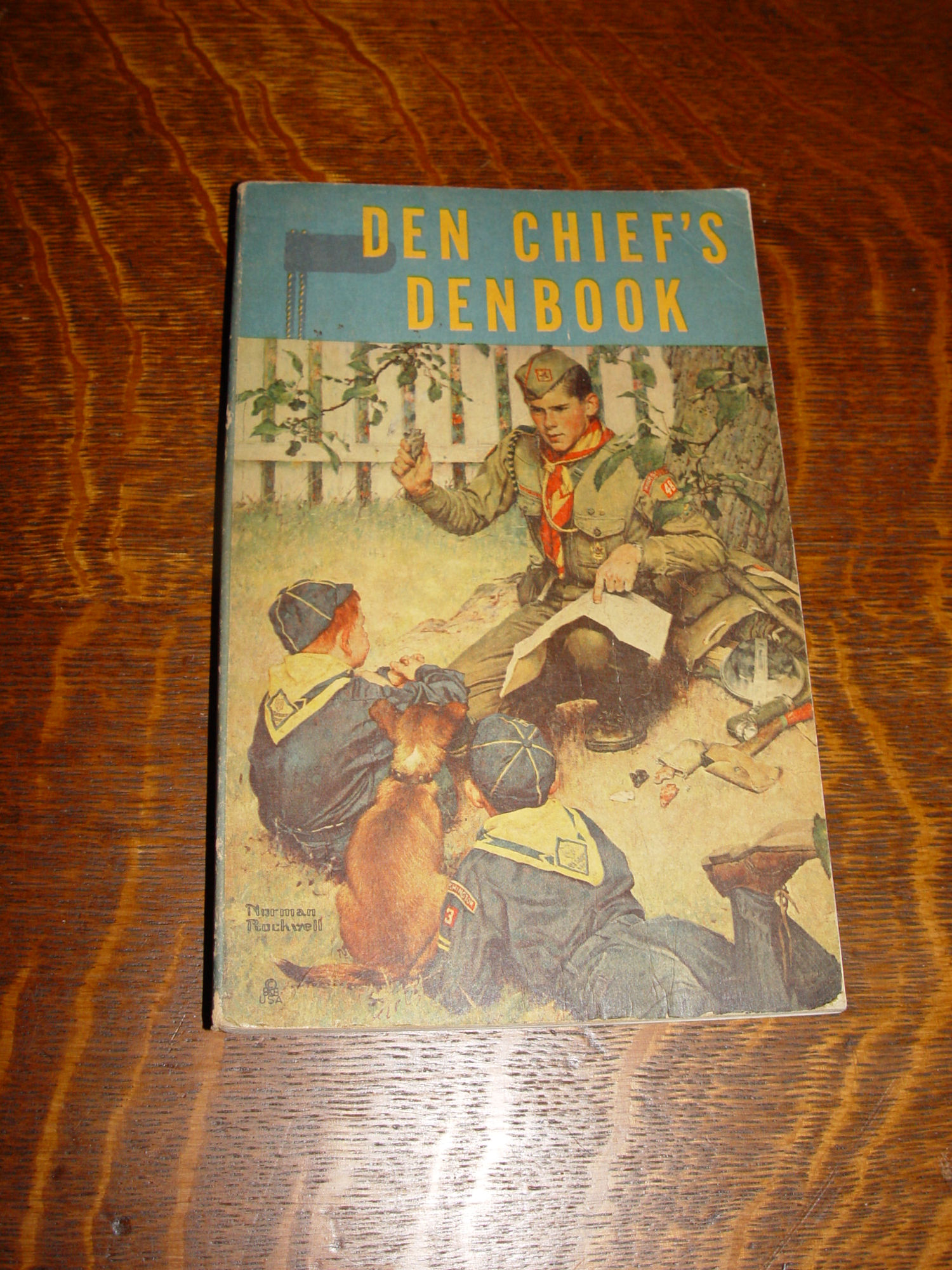 1954 The Den Chief's Denbook Norman Rockwell, Brown
                & Bigelow