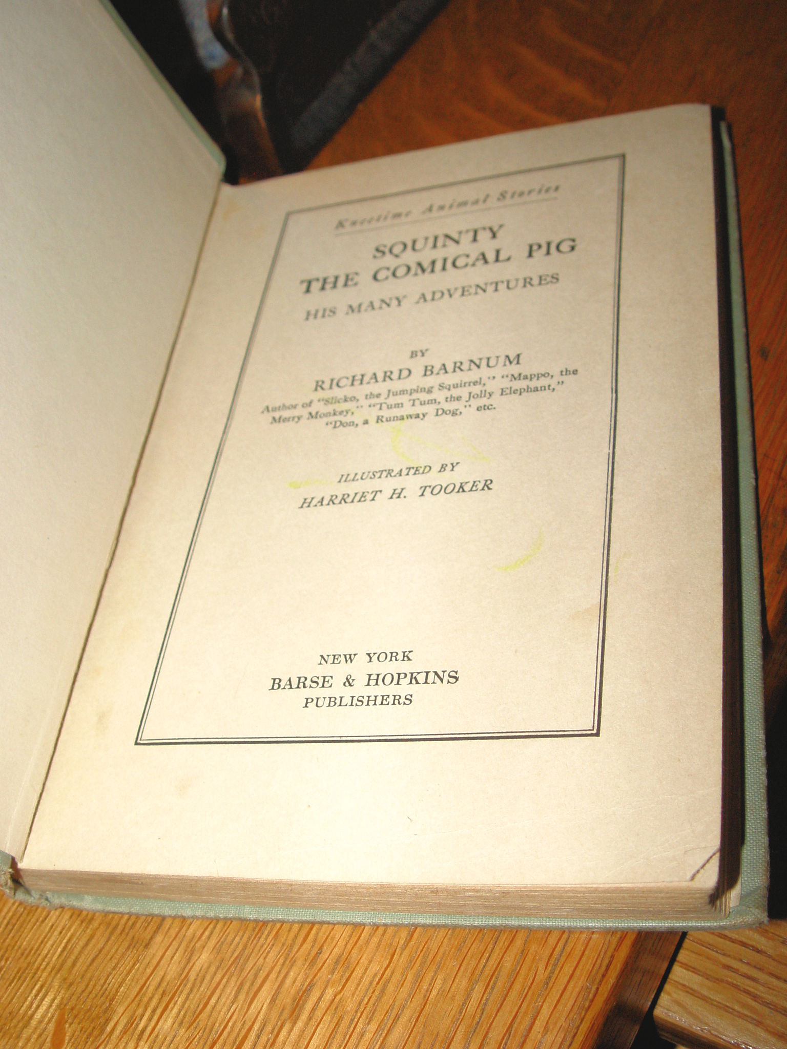 Antique Kneetime Animal Stories, Set of 5
books Richard Barnum