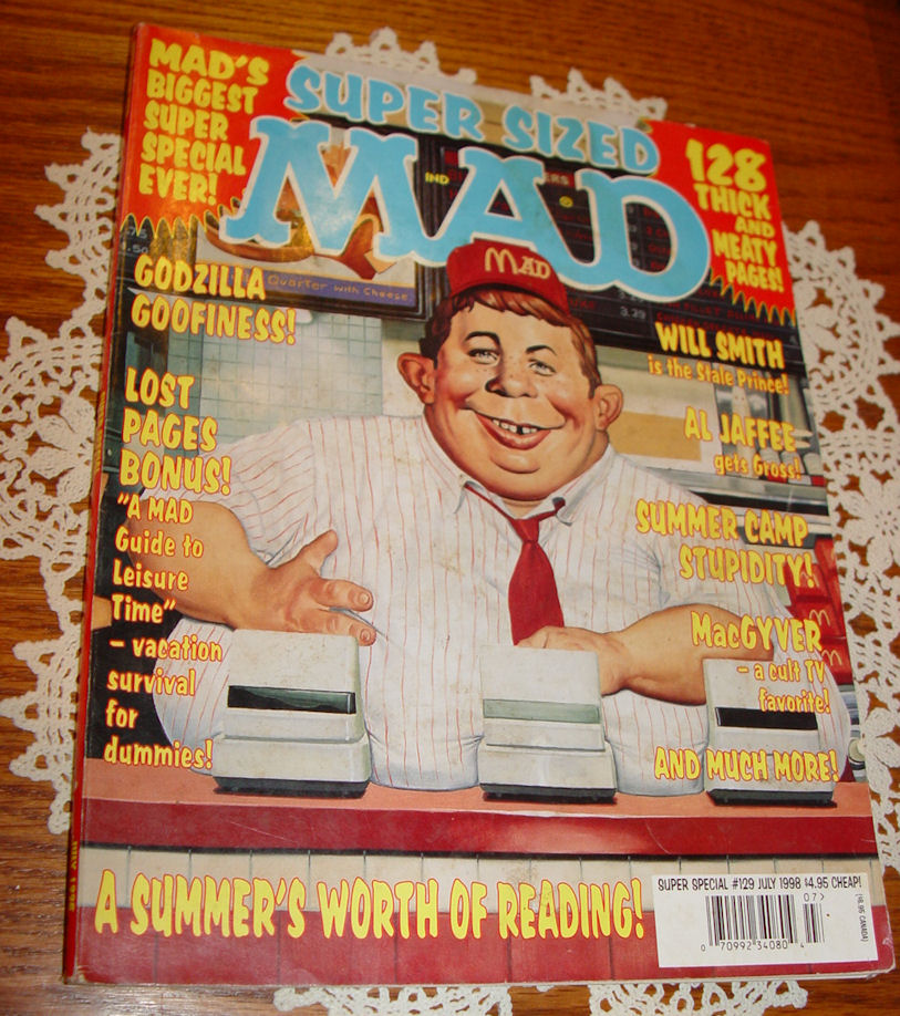 Mad Magazine
                        July 1998 Super Sized # 129 McDonalds