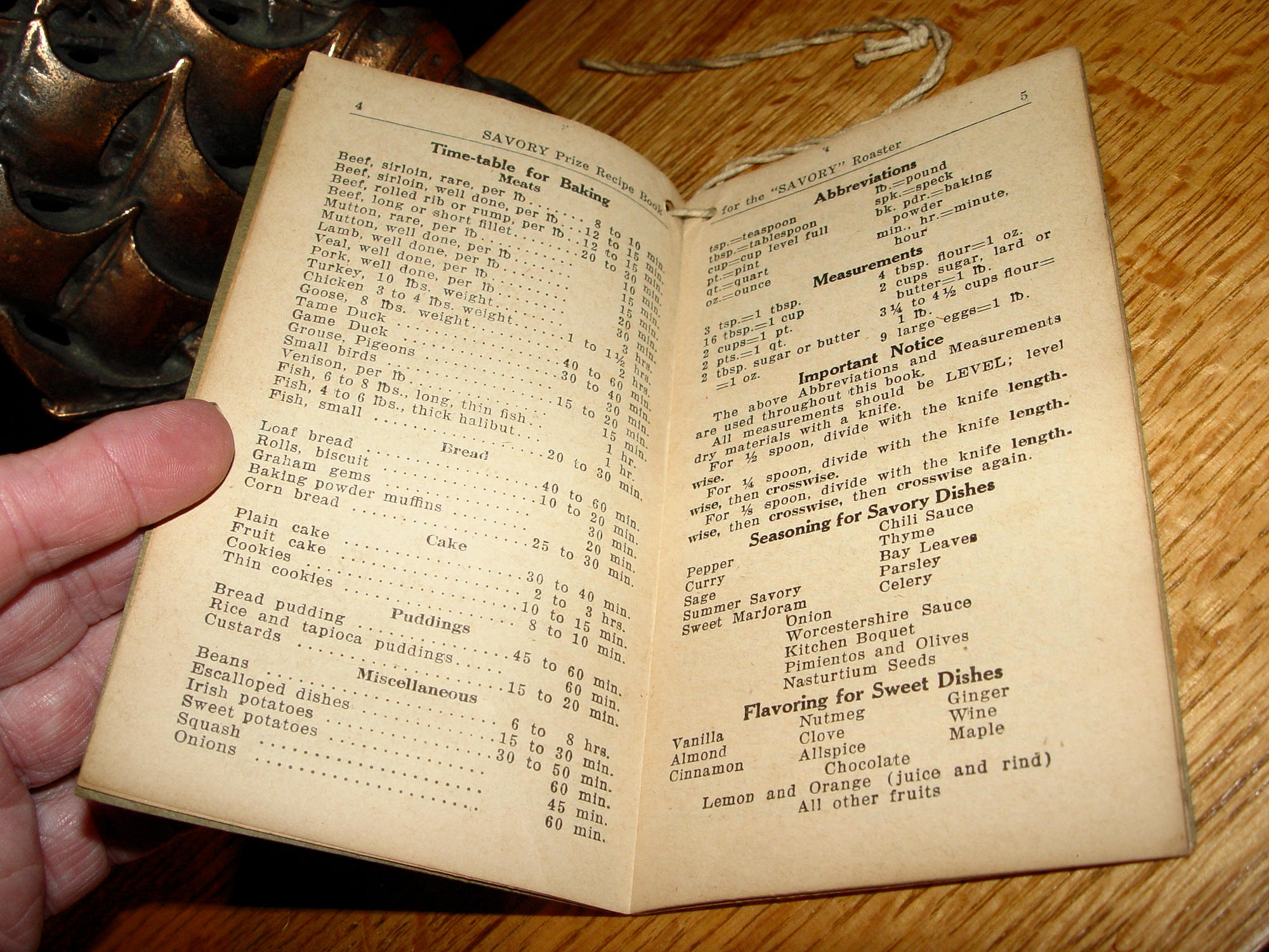 1922 Savory Roaster Advertising Cookbook
(Thanksgiving) – Republic Metalware Co., NY