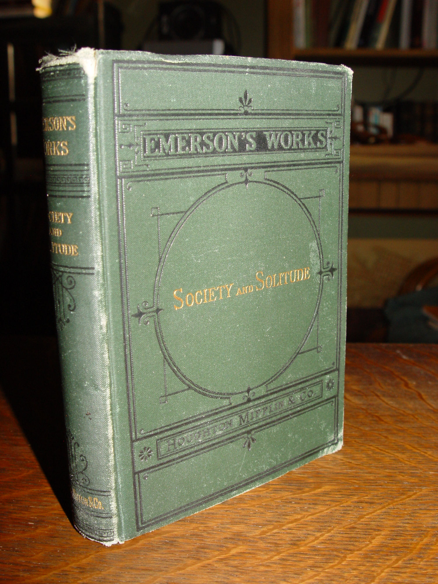 Solitude and
                        Society By Ralph Waldo Emerson 1884