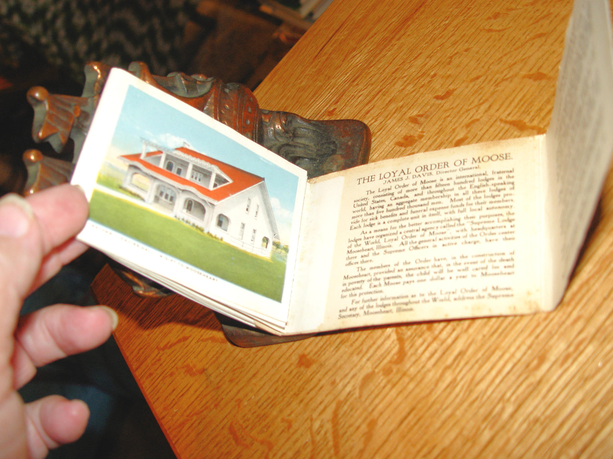 Souvenir Folder of Mooseheart, Illinois –
“The School That Trains for Life” – Loyal
Order of Moose
