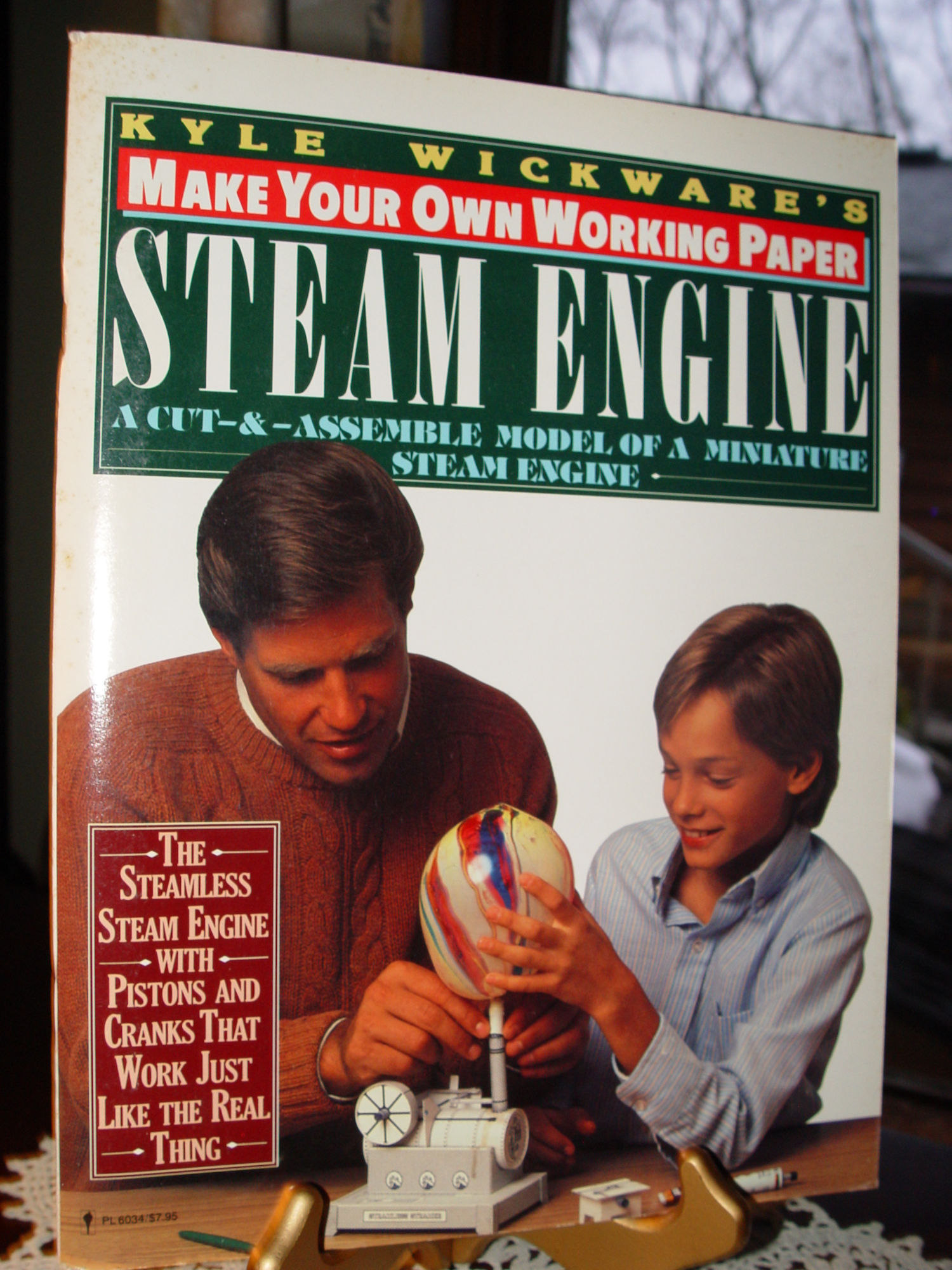 Make Your Own
                        Working Paper Steam Engine 1986 by Kyle
                        Wickware