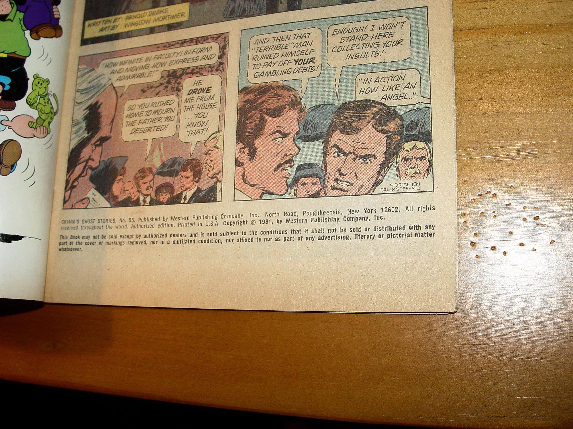 Grimm’s Ghost Stories #55 (1981) – “The Mask of Tutankhamun” – Vintage Horror Comic