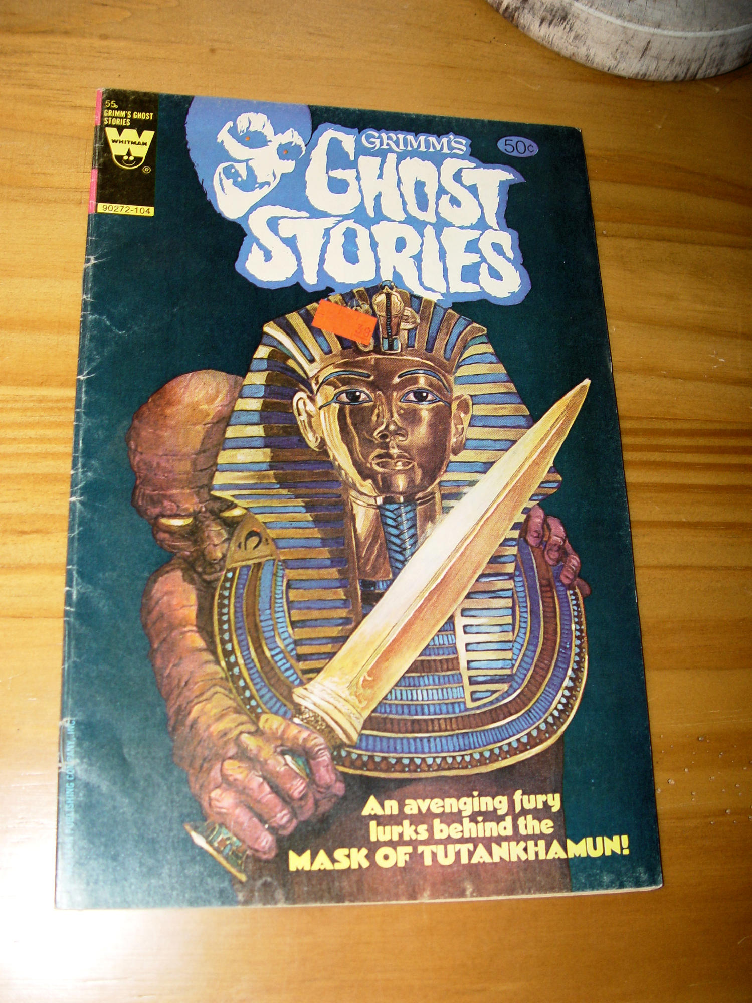 Grimm’s Ghost Stories #55 (1981) – “The Mask of Tutankhamun” – Vintage Horror Comic