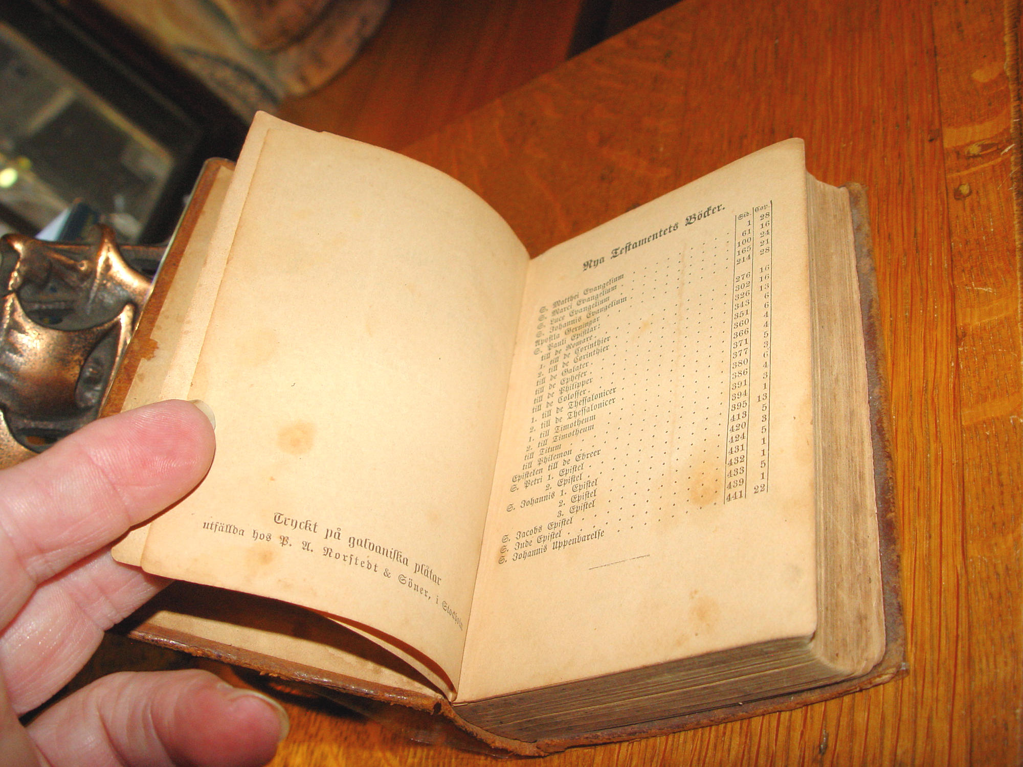 Nya Testamentet med Psaltaren – Swedish
New Testament with Psalms (Stockholm, 1881)
