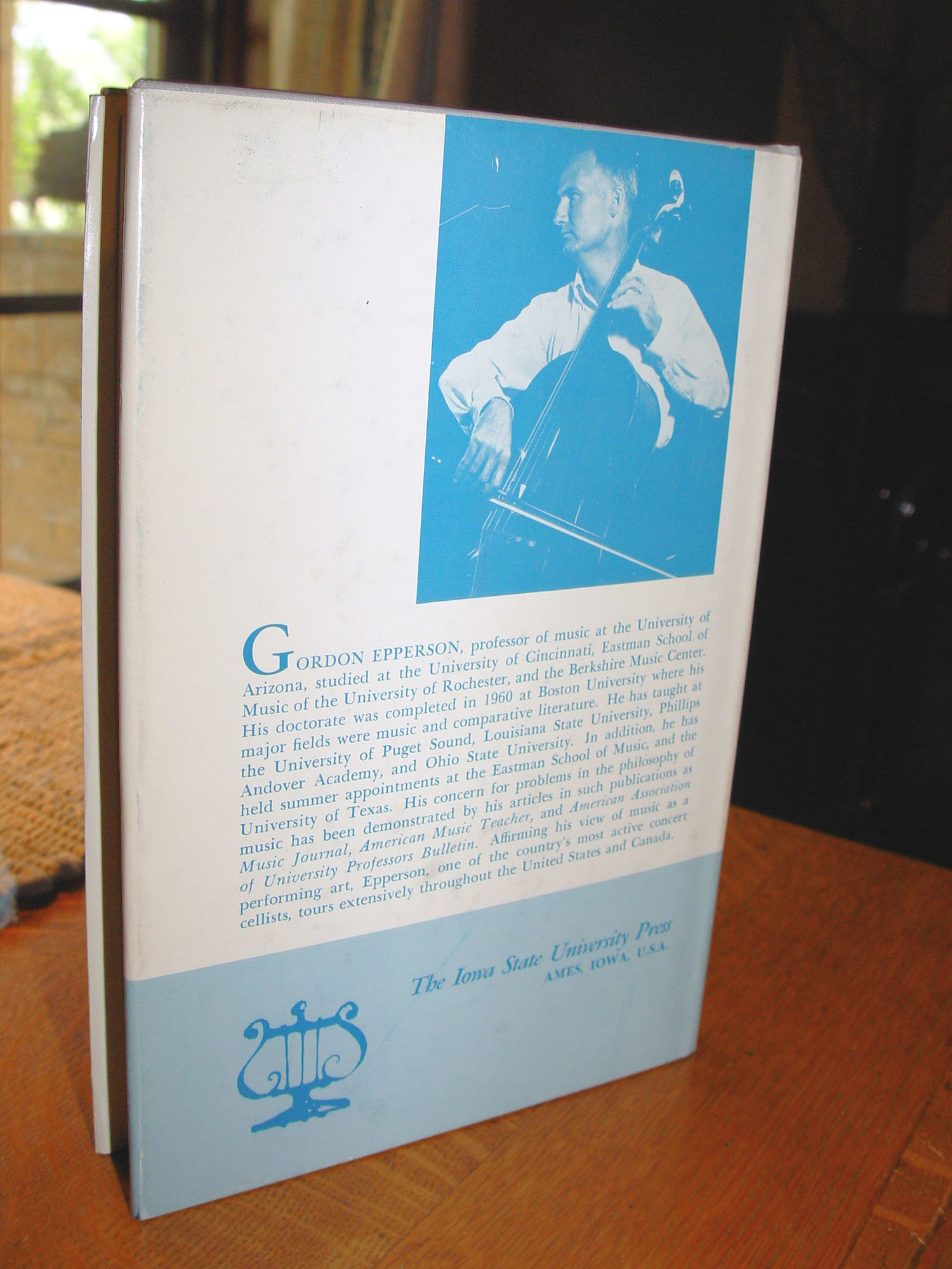 The musical symbol: a study of the
philosophic theory of music 1967 Gordon
Epperson