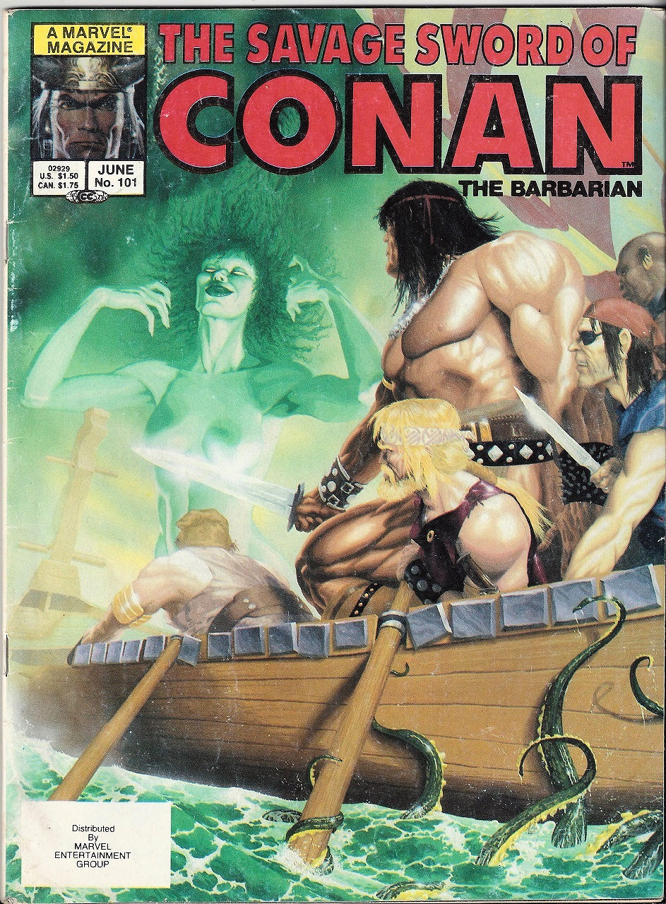 Savage Sword of Conan #101 (June 1985)
Variant Cover