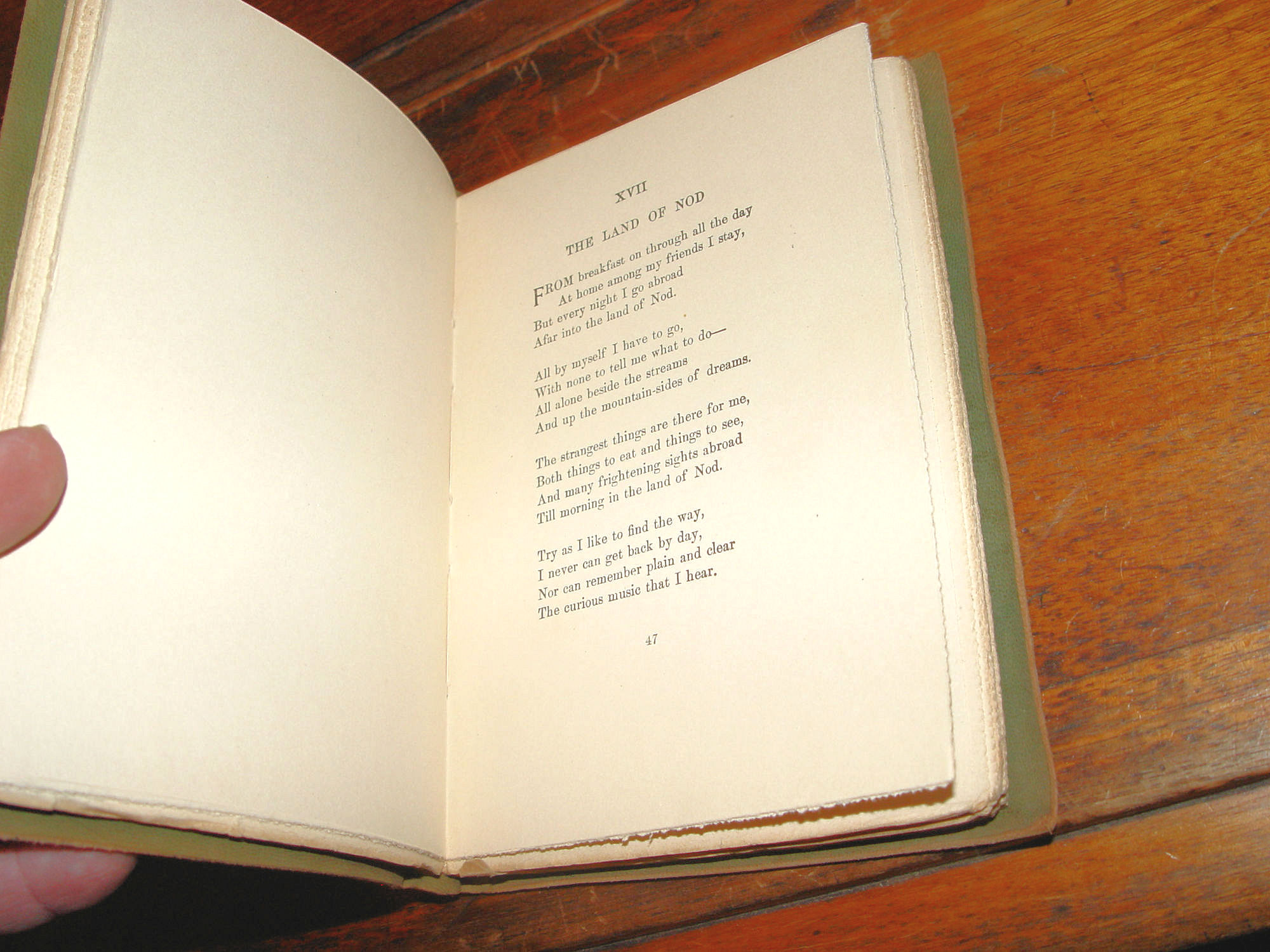 A Child's Garden of Verses; Robert L.
Stevenson Soft Leather 1900s