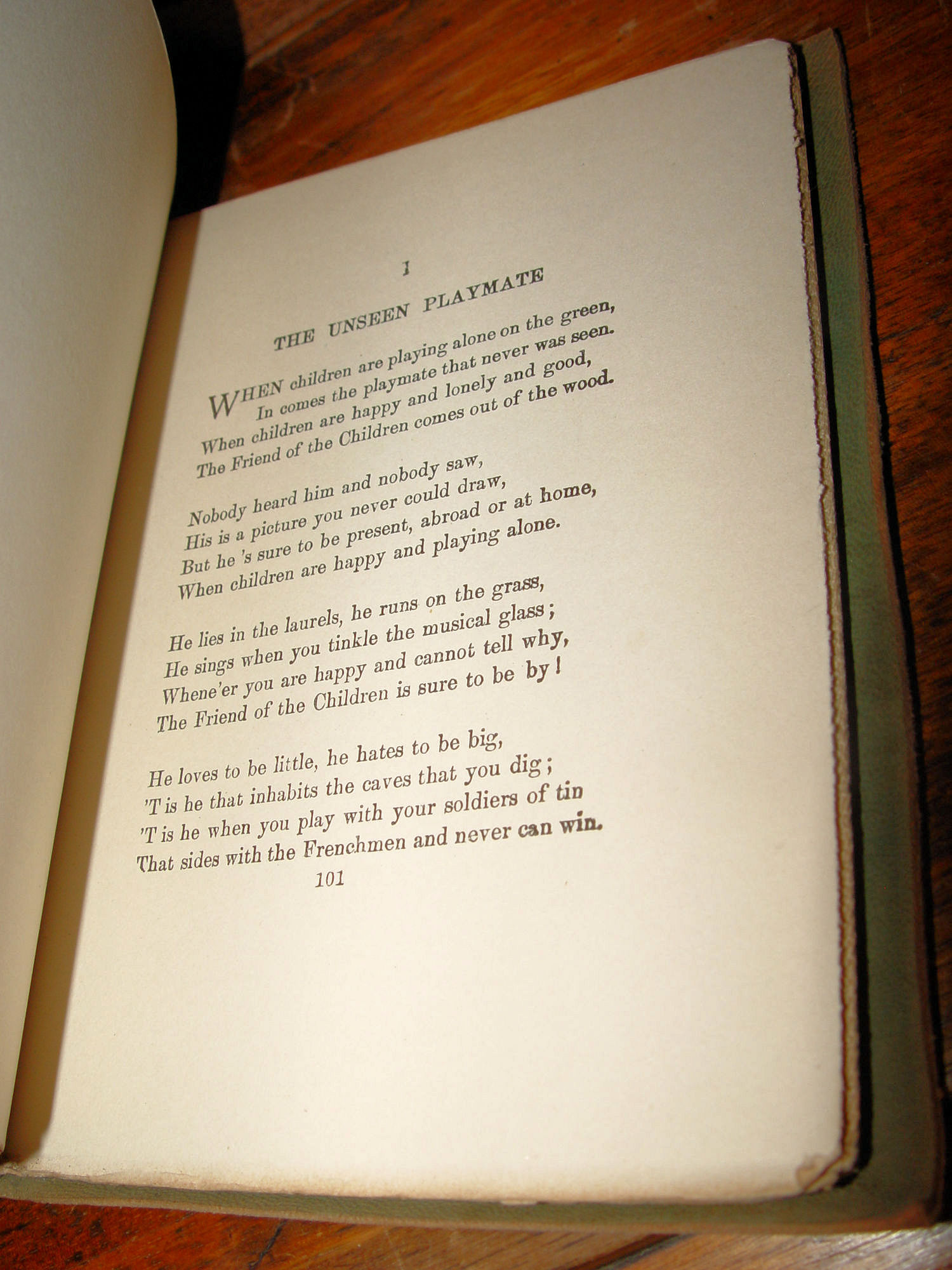 A Child's Garden of Verses; Robert L.
Stevenson Soft Leather 1900s
