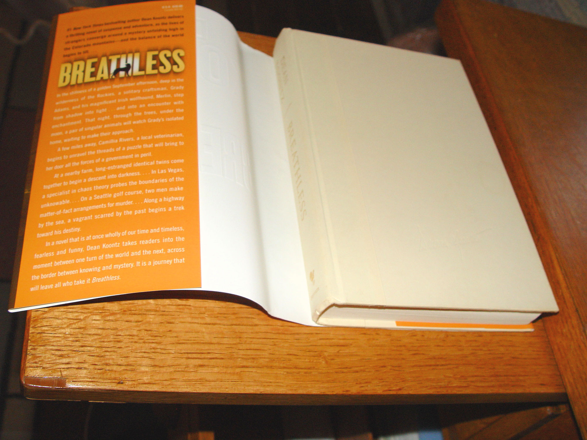 Breathless by Dean Koontz HC First
Edition - Suspense