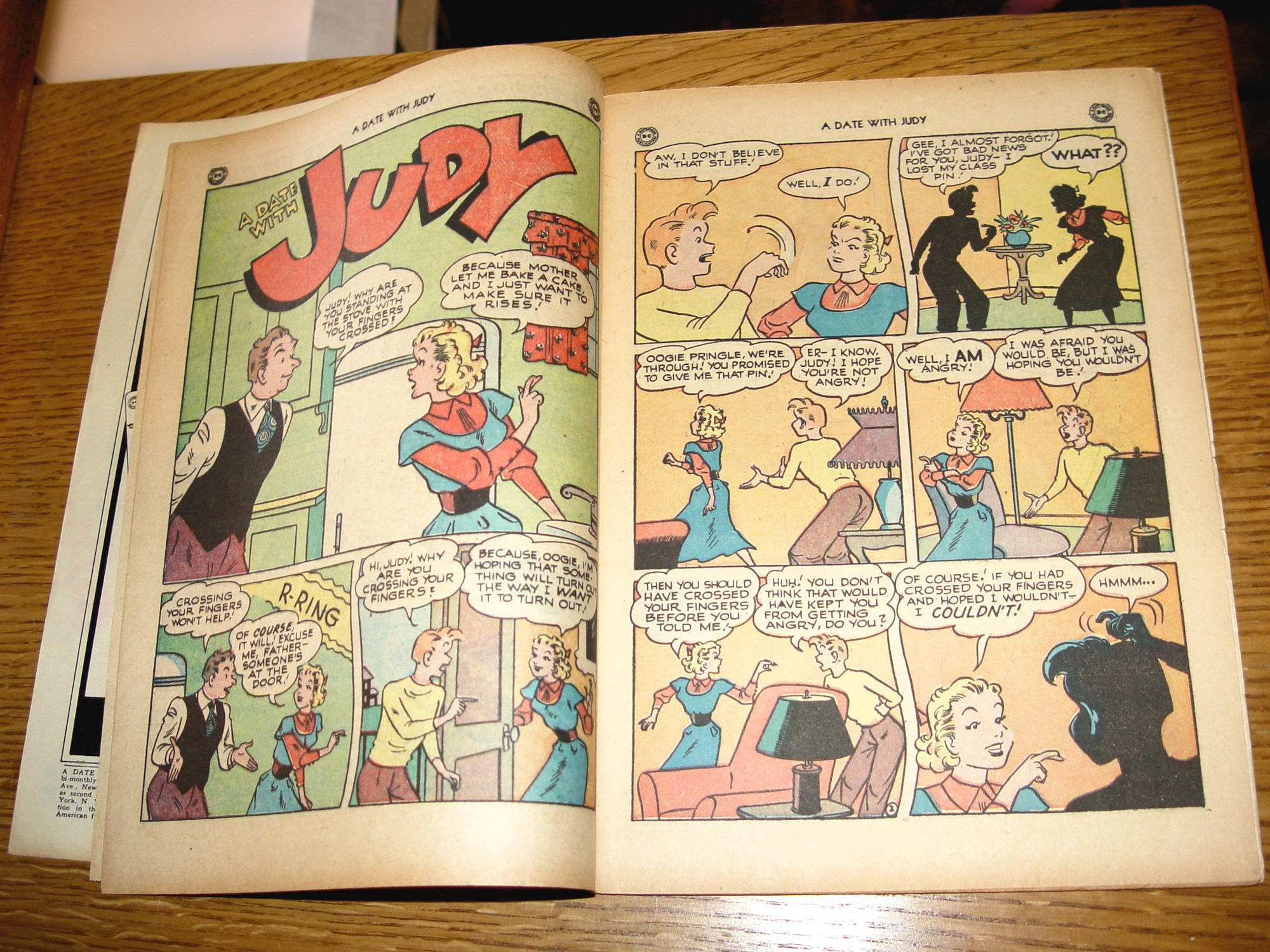 A Date With Judy Comic #10 (DC, April –
May 1949) – Radio’s Favorite – 10¢ Cover