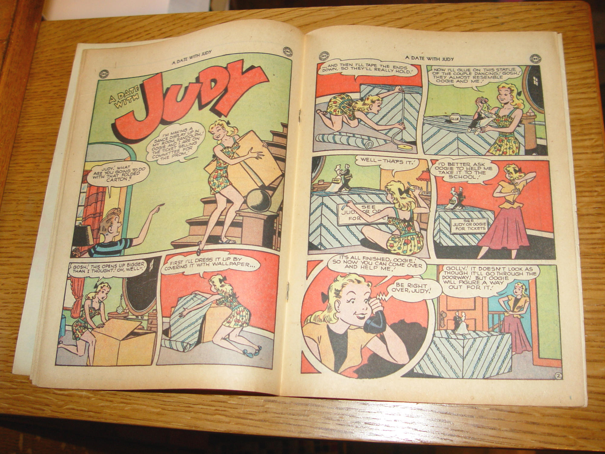 A Date With Judy Comic #10 (DC, April –
May 1949) – Radio’s Favorite – 10¢ Cover