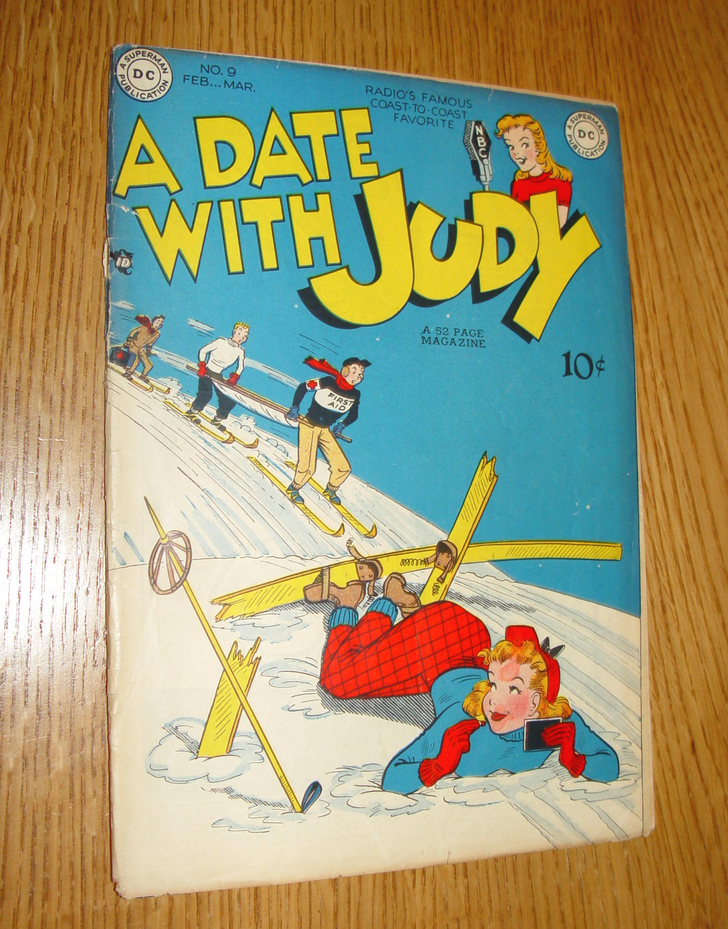 A Date With
Judy #9 (DC, Feb–Mar 1949) – 10¢ Cover