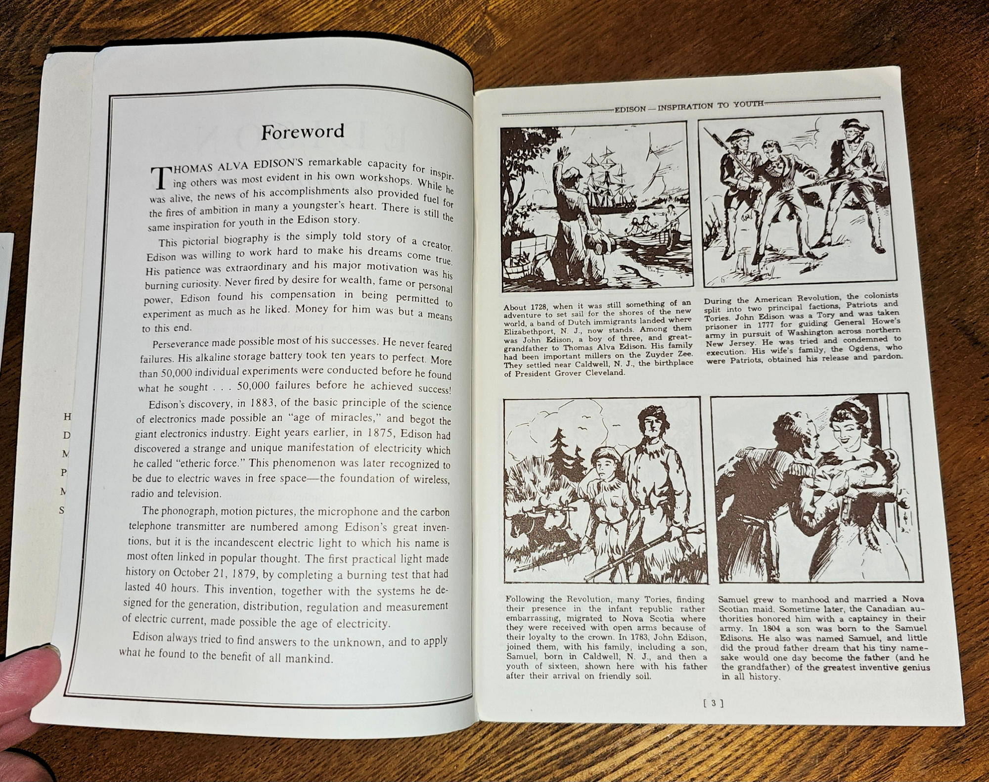 Edison: Inspiration to Youth Booklet 1962
+ Charles Edison Fund Letter – Milan, Ohio