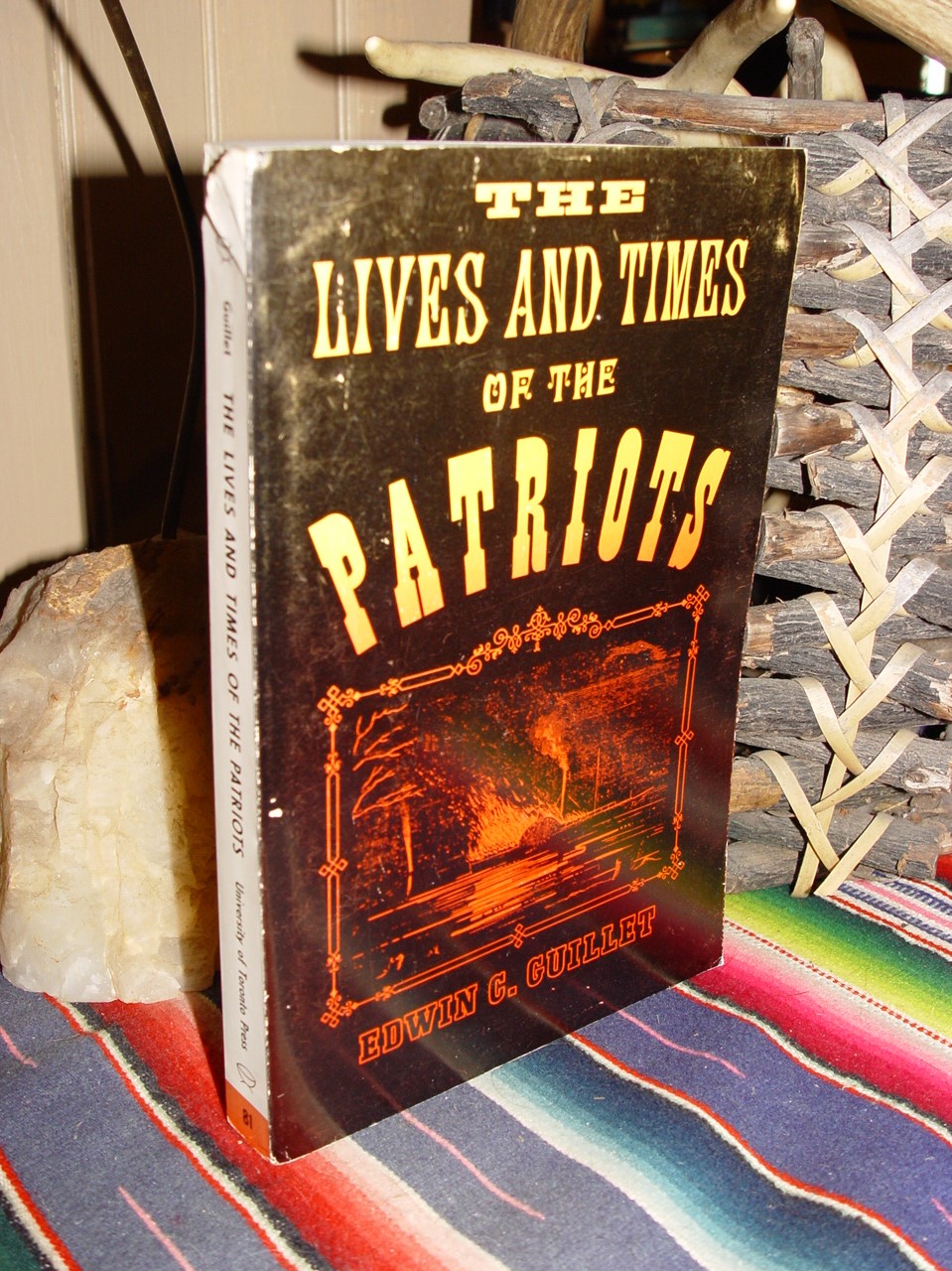 The Lives and
                        Times of the Patriots: An Account of the
                        Rebellion in Upper Canada by E. Guillet 1968