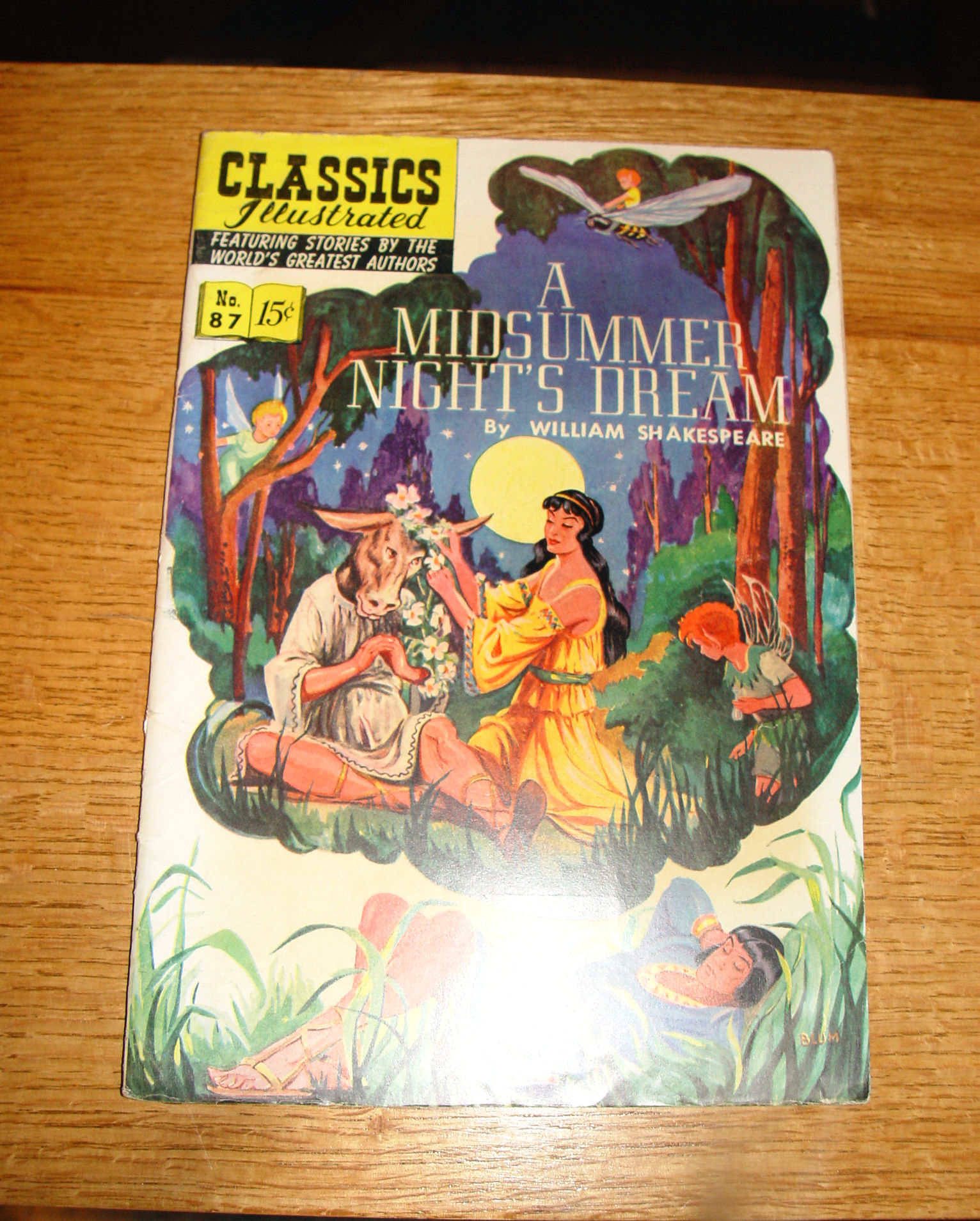 1951 Midsummer
                        Night's Dream No. 87 W. Shakespeare - Classics
                        Illustrated Comic