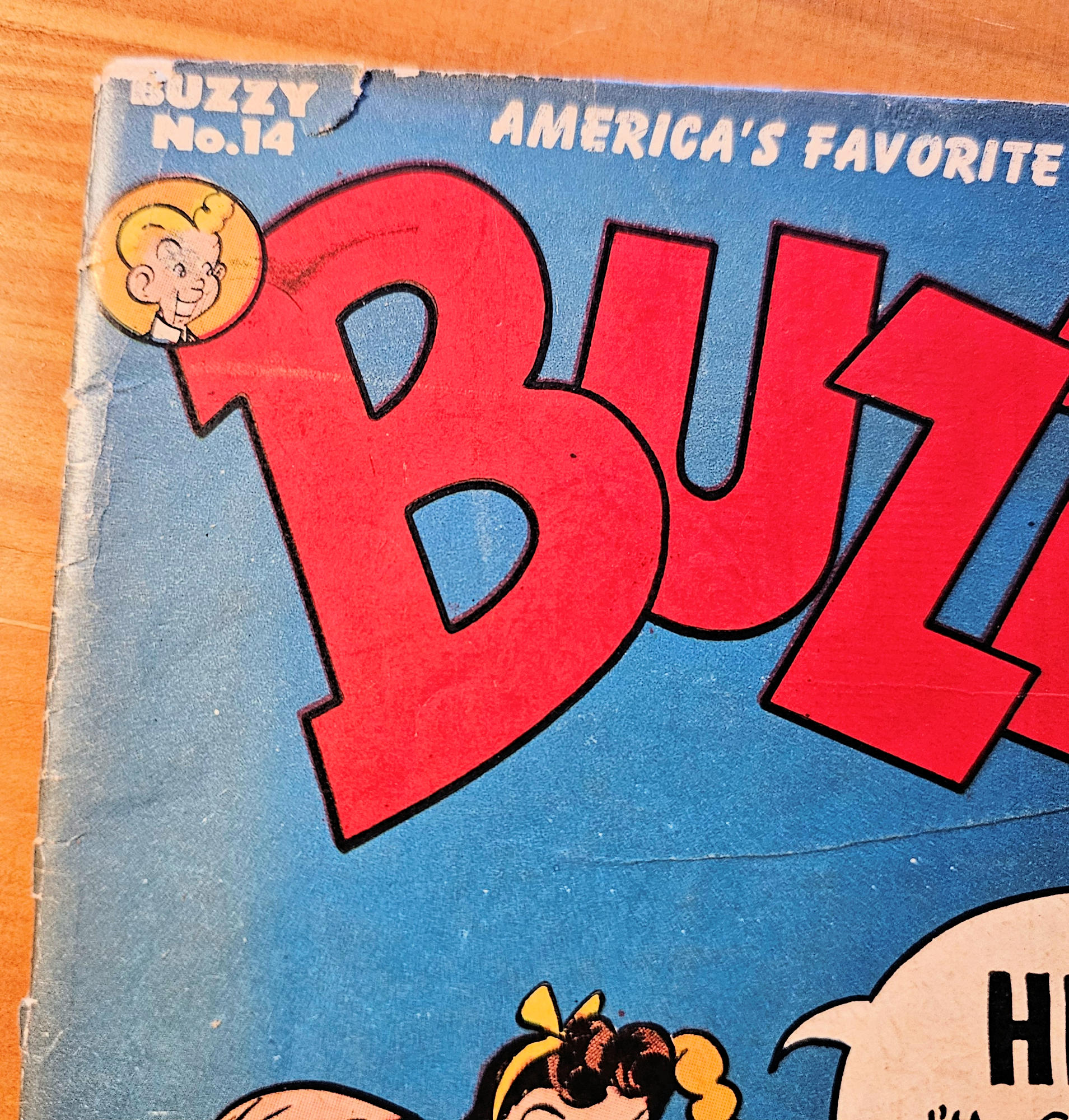 Buzzy #14 (July-Aug 1948, DC Comics) Teen Humor – Beach Cover – 10¢ Issue