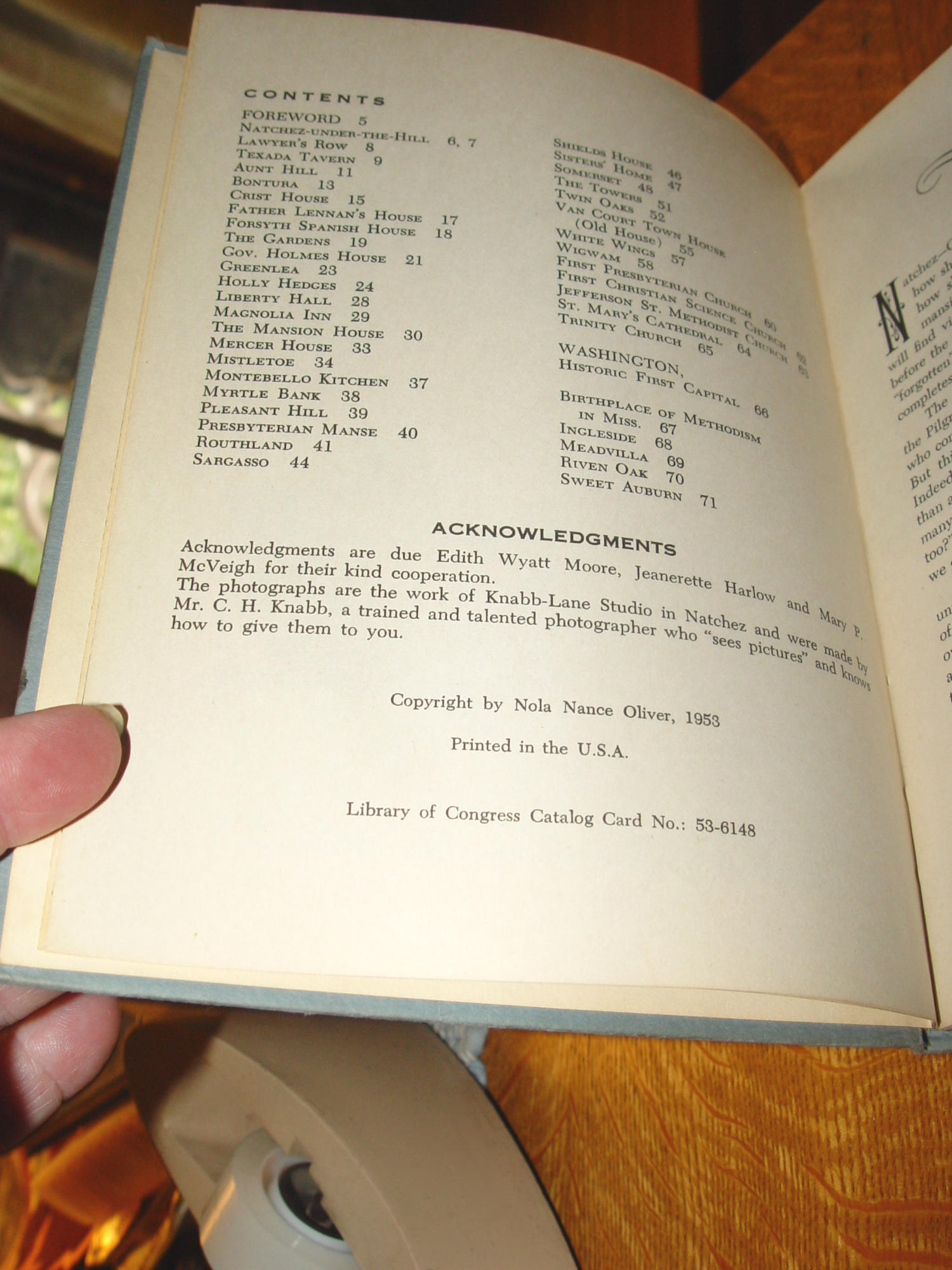 This Too Is Natchez (1953) By Nola Nance
Oliver - Hastings House Publishers