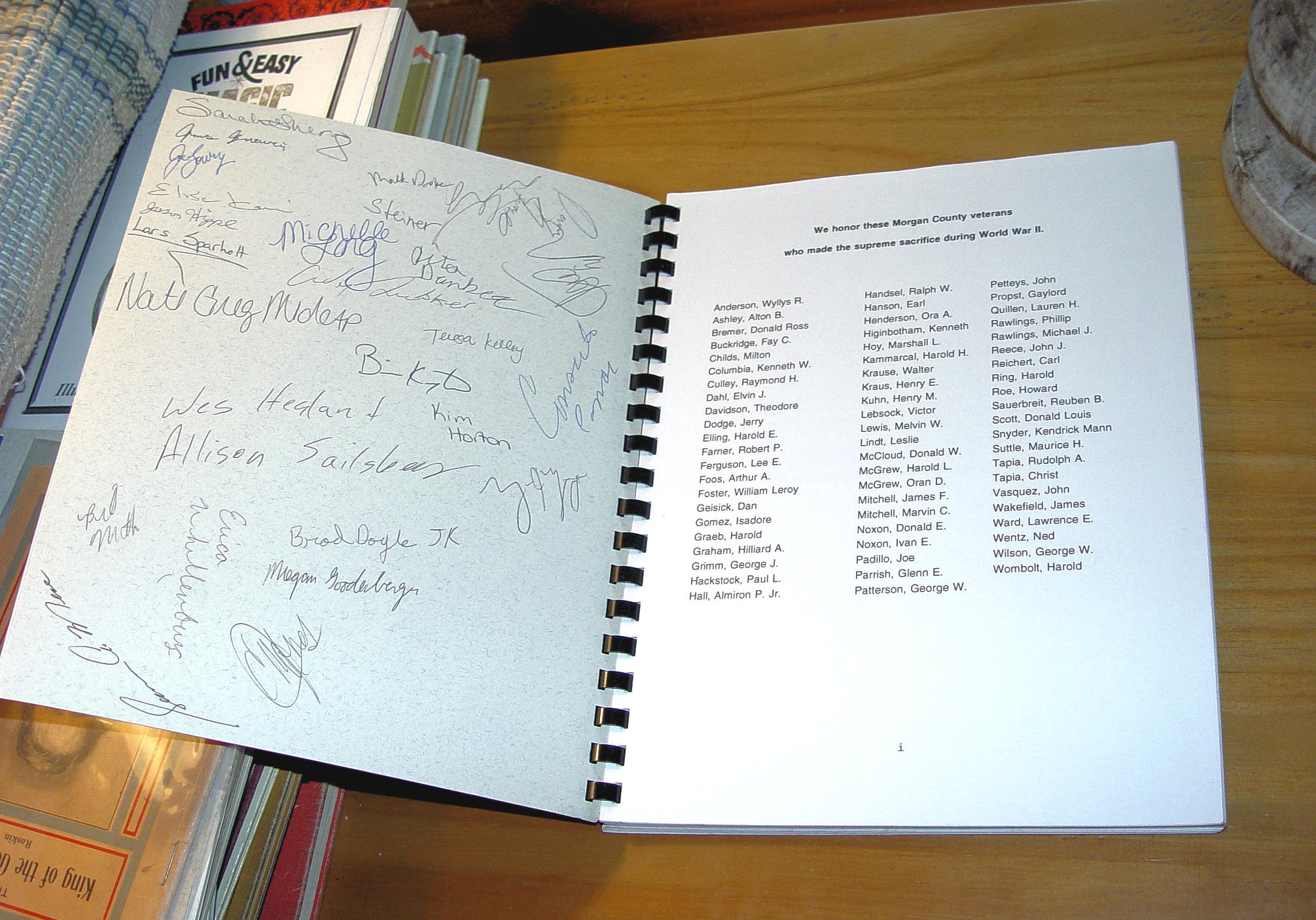 Recruited for the Duration – Morgan
County WWII Veterans 1995