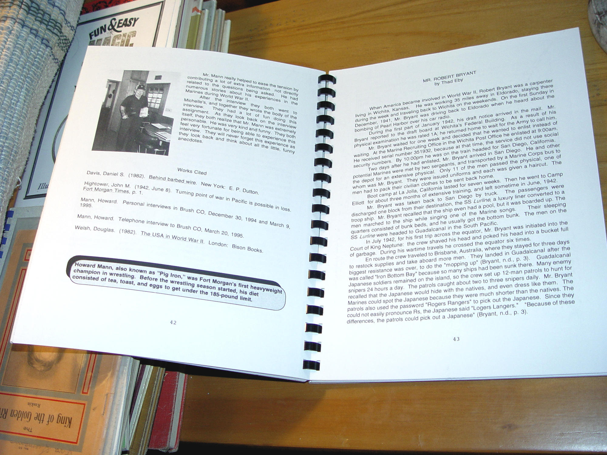 Recruited for the Duration – Morgan
County WWII Veterans 1995