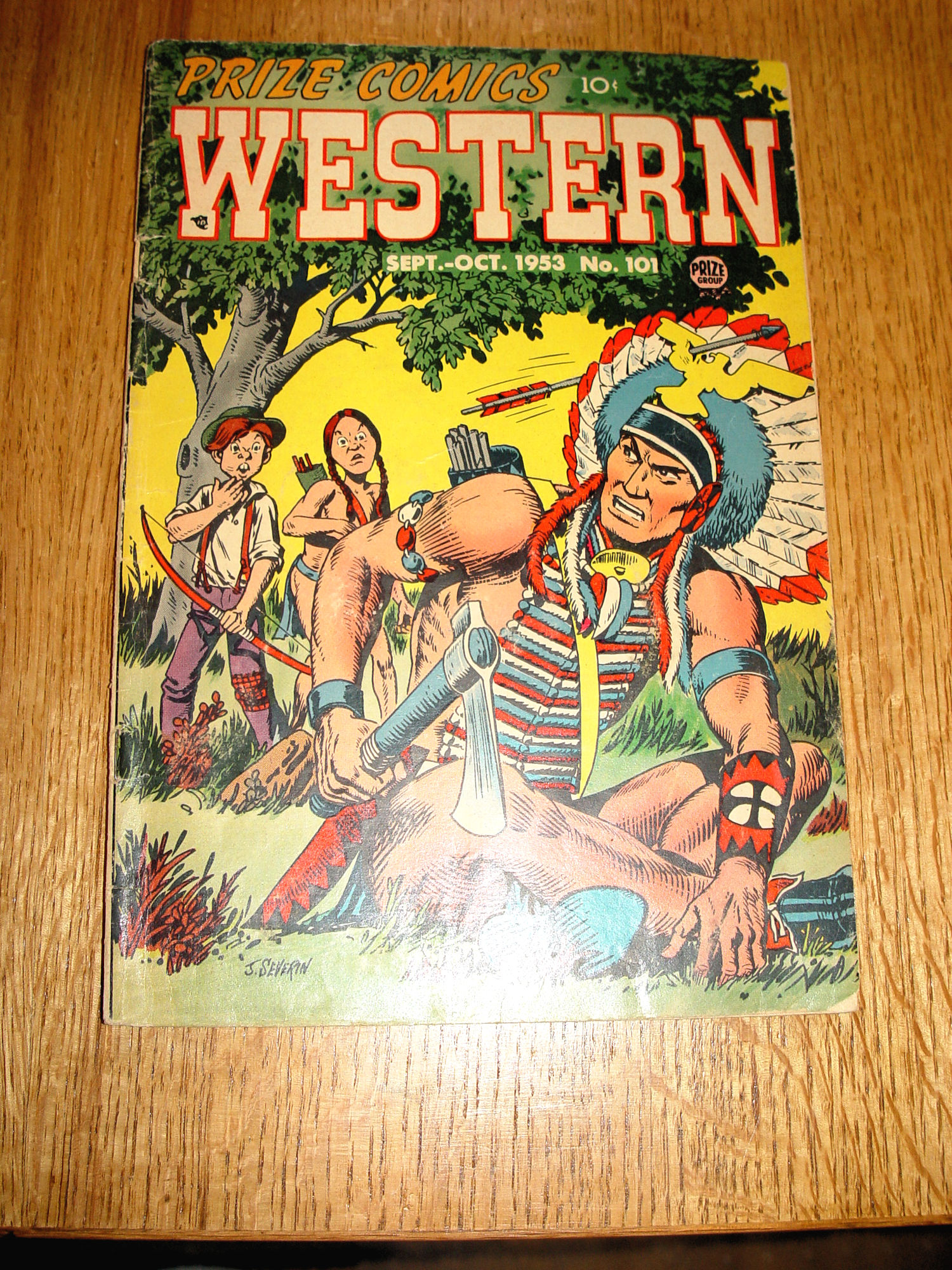 1953 Prize Comics
                        Western Sept. Oct. No. 101 10c Cover