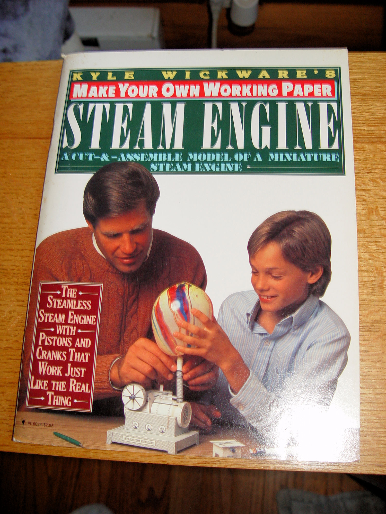 Make Your Own
                        Working Paper Steam Engine 1986 by Kyle
                        Wickware