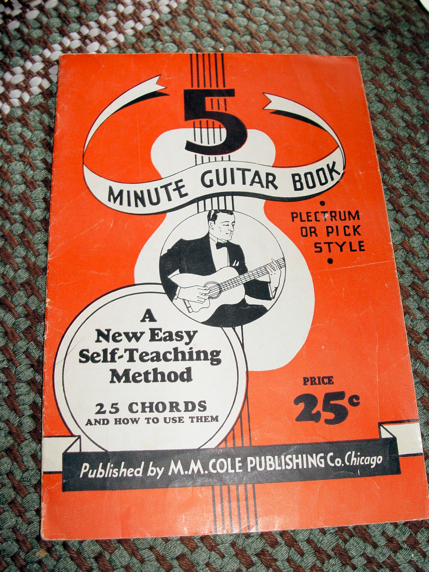 5 Minute Guitar Book, Plectrum or Pick
                        Style 1935 by M. M. Cole Publ.
