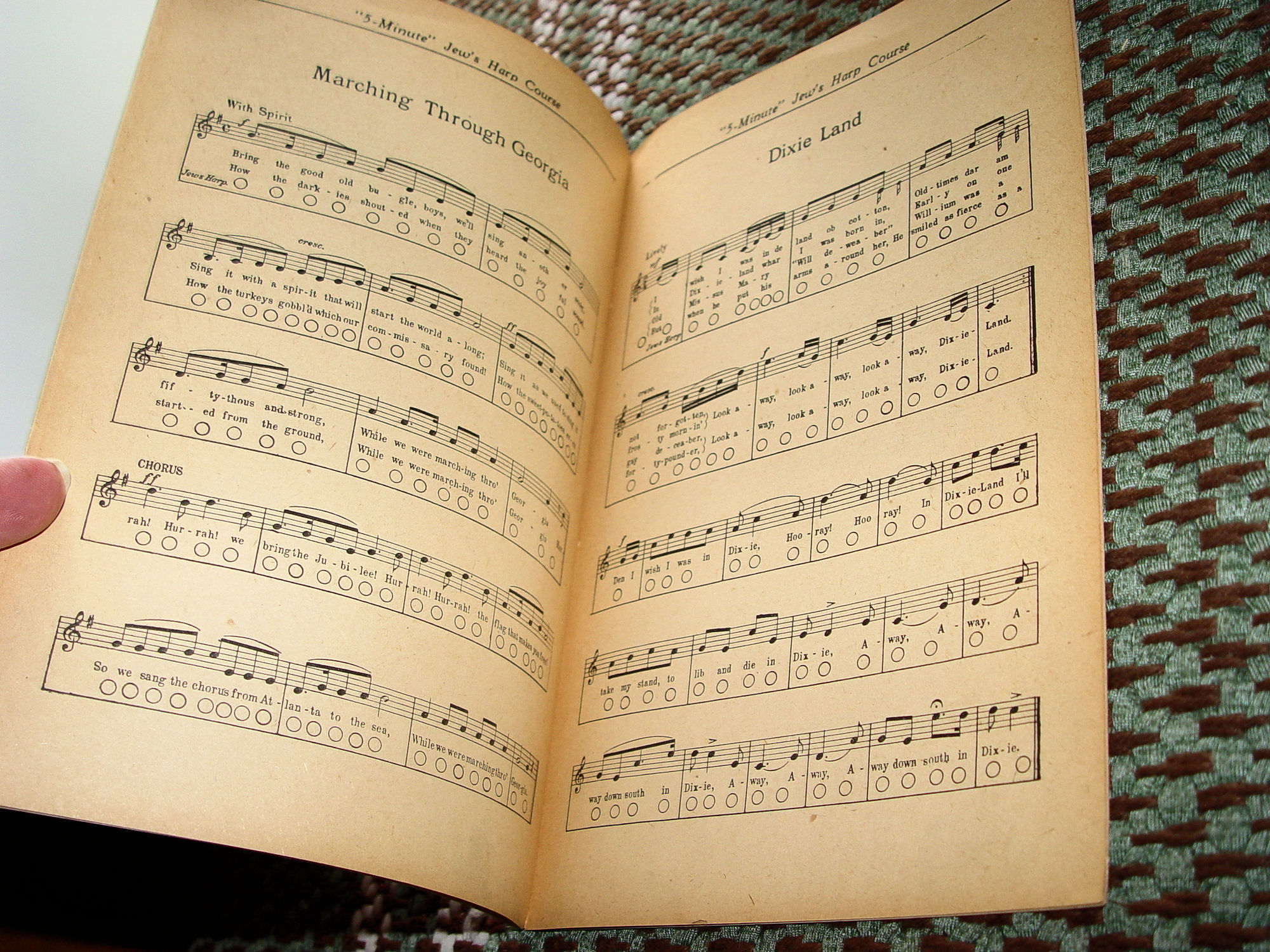 5 Minute Jew's Harp Instruction Book -
                          Carson J. Robison 1929 by M. M. Cole Publ.