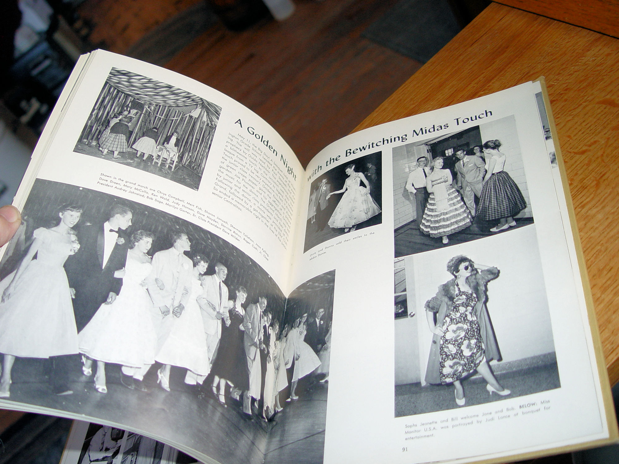 1958 Yearbook 'Optimist' - Central High
                          School Crookston, Minnesota