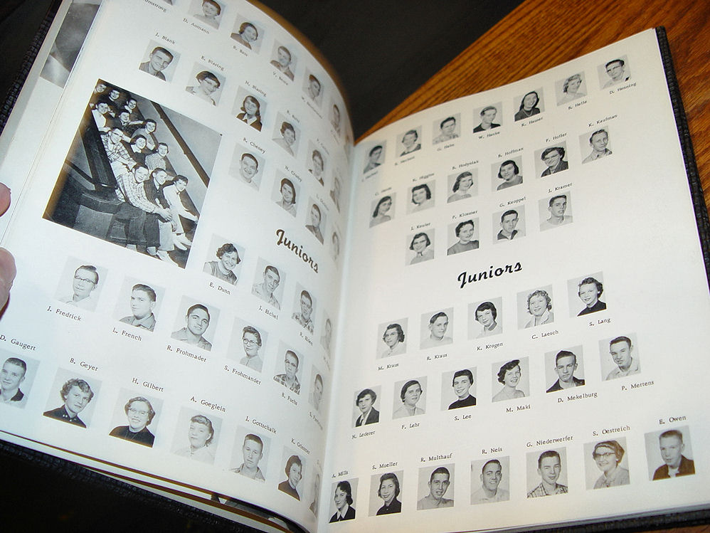 1957 'The Jay' Jefferson High School
                          Wisconsin Yearbook; Tom Marshall