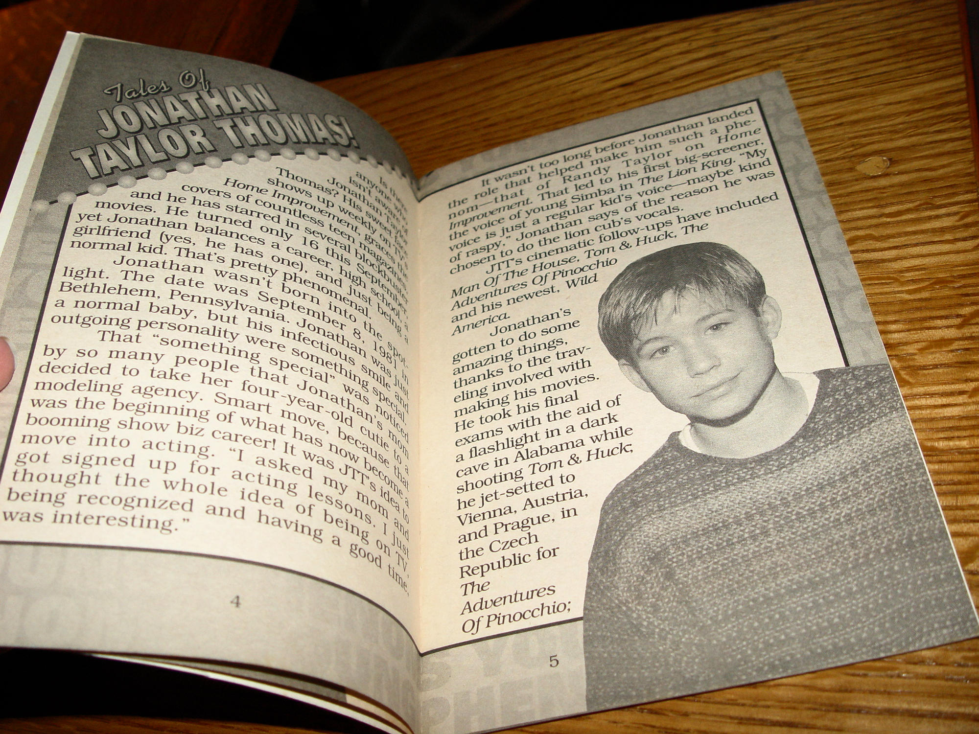 Spotlight on Young Phenoms: 1990s
Celebrity Photo Booklet – Tiger Woods, Tara
Lipinski, JTT, LeAnn Rimes
