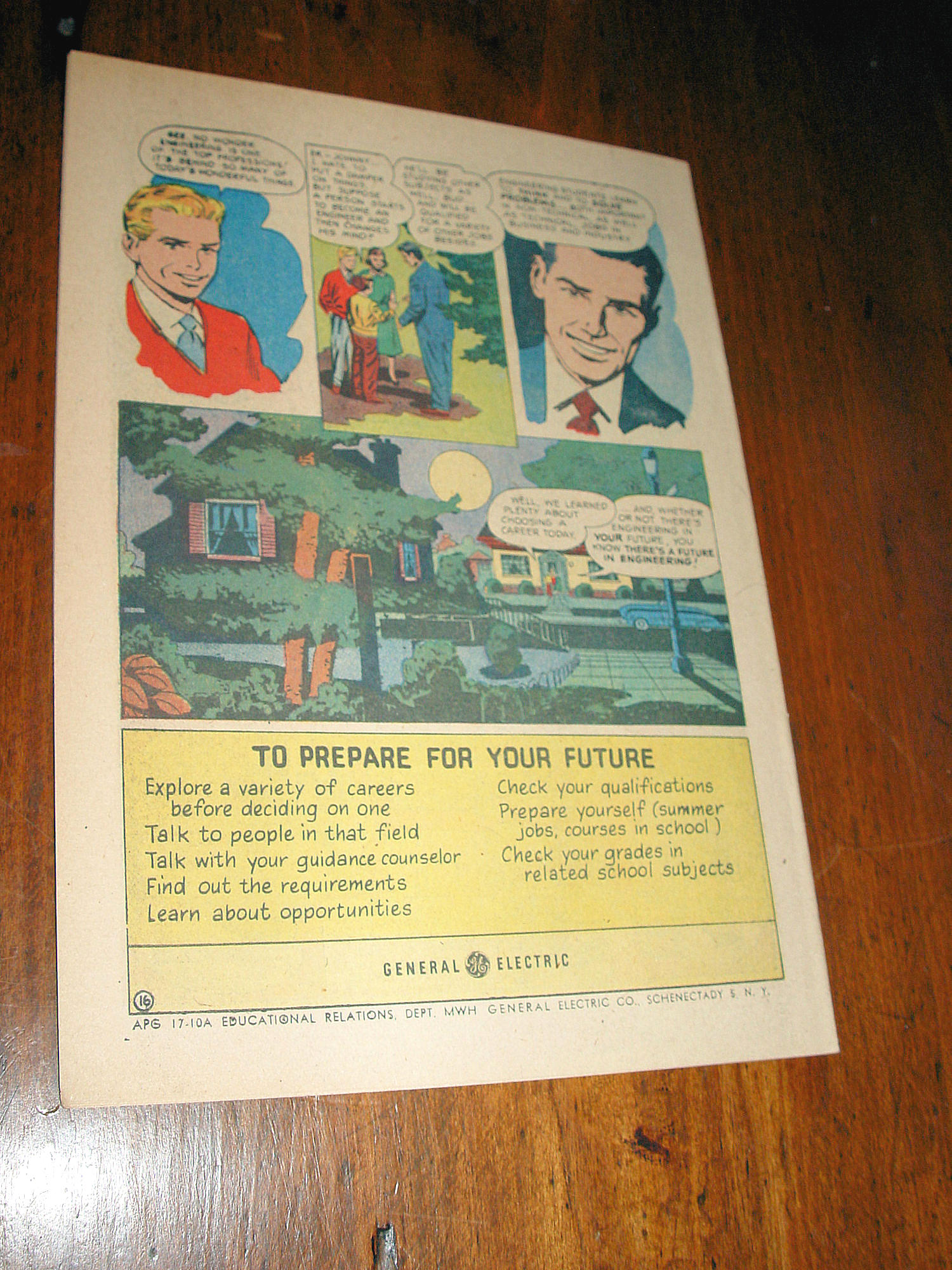 Engineering In Your Future 1957 -
Adventures in Science - Comic Book